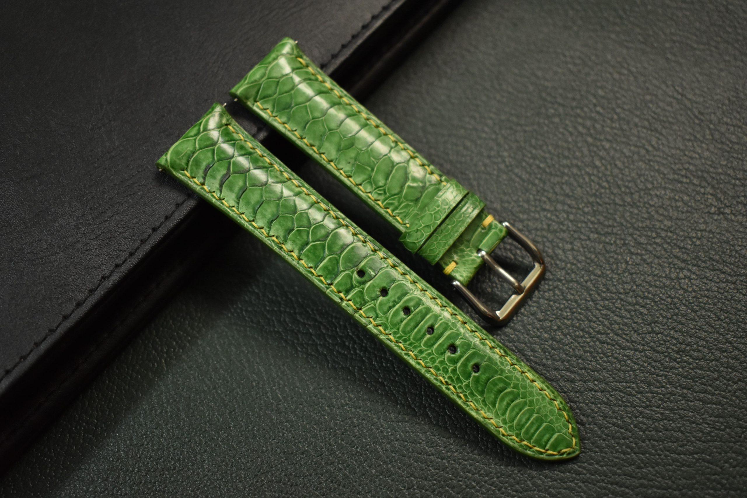 Hephakee Bespoke EPI Leather Watch Strap Handmade E01