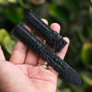 Bespoke Black Toad Leather Watch Strap, Watch Band T08