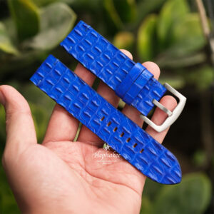 Bespoke Blue Alligator Leather Watch Strap, Watch Bands C114